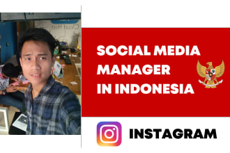 be instagram social media manager in indonesia
