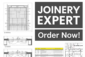 create detailed joinery shop drawings woodworking plans and interior fabrication