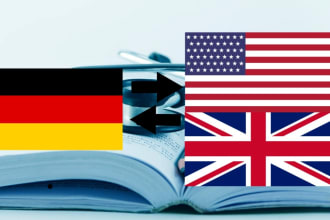 translate english text to german and viceversa, especially medical