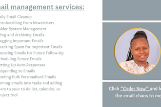 offer inbox clean up, organization, and email management