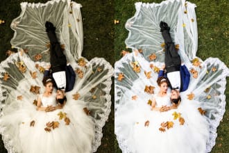 do event and wedding photo editing culling, retouching