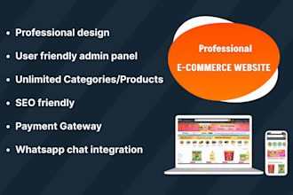 design and develop ecommerce online store website