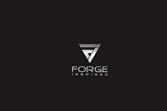 design illustrate minimalist forge inspired logo