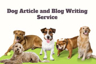 write SEO optimized dog article for dog blog