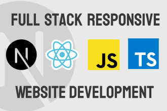 develop website with reactjs , nextjs and typescript