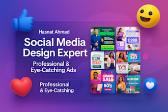 design professional instagram templates and linkedin banners