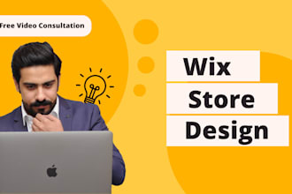 make professional and modern wix website and store