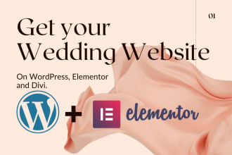 build wedding website with rsvp, photo gallery and invitation