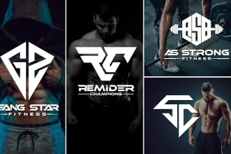 design trendy fitness , gym, health and sports logo design