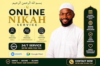 conduct your online nikah, imam witness wali certificate
