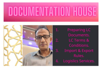 make all type of import and export documents and specialist