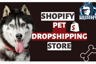 design ecommerce pet dropshipping shopify store website