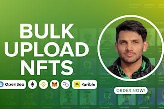 bulk upload nfts to opensea and rarible