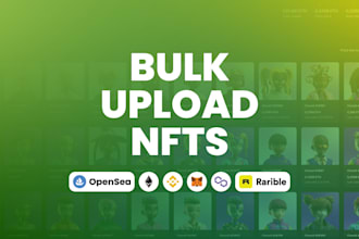 bulk upload nfts to opensea and rarible
