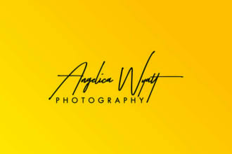 design signature logo for your name or company professionally