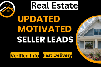 provide you off market motivated seller leads for real estate with skip tracing