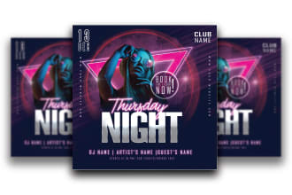 do party flyer, medical flyer or christmas flyer etc