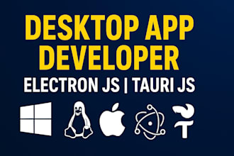 create desktop applications with electron js or tauri js