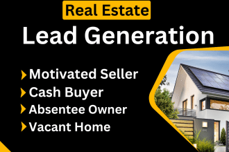 do real estate lead generation motivated seller and cash buyer list skip tracing