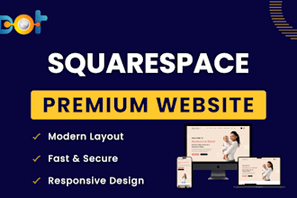 full develop professional squarespace website