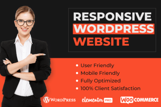 be your wordpress elementor pro expert I will design stunning wordpress websites