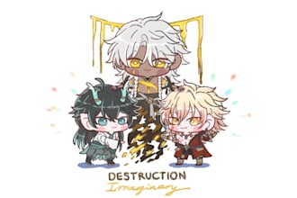 draw chibi anime style original character or fan art