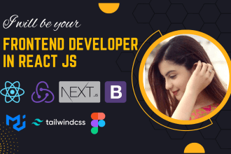 be your frontend developer with reactjs and nextjs