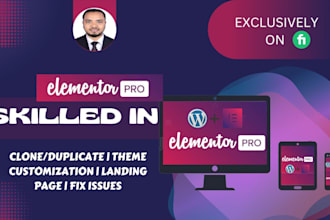 develop a professional responsive wordpress website by elementor pro