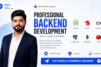 develop a backend using nodejs nestjs