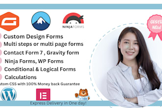design or customize professional gravity form contact form 7 ninja form