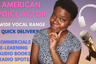 record an american black female voice over