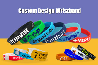 design silicone wristband,tyvek and custom events bracelet