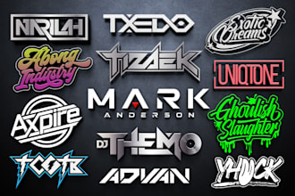 do custom band dj music and clothing or any business logo