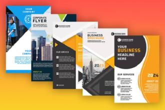 design professional flyer, brochures, product catalog, booklet, pamphlet,