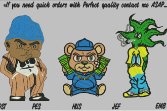 do any logo and image digitizing asap