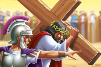 create custom illustrations for bible and christian books