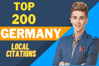 do 200 local citations for germany and business directories local SEO