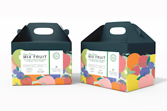 create premium packaging for cafe and industrial food brand