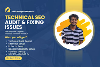 audit your site and fix all your technical SEO problems