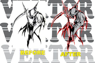 create profesional vektor tracing into jpg,pdf,png
