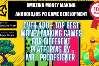 do mobile games apps development android ios unity 2d 3d ready to publish