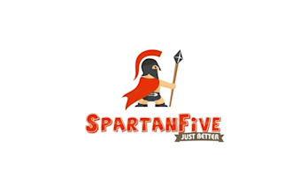 design traditional eye catching spartan five logo