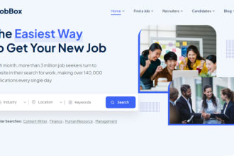 create agency website, job board, staffing website, and landing page