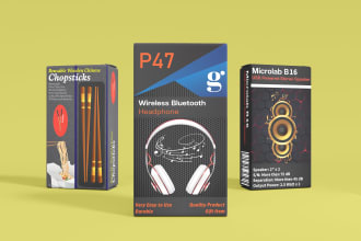 do unique packaging design mailer box design and product box design