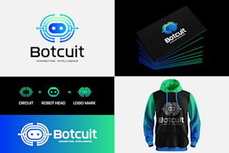 design a modern tech startup, saas, security, and business logo