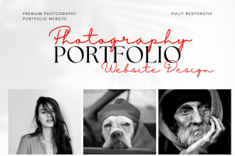 design professional photography portfolio website