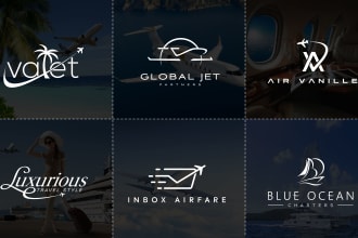 design a luxury travel and hotel logo for your business