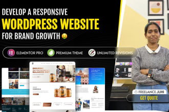 develop a responsive wordpress website for brand growth