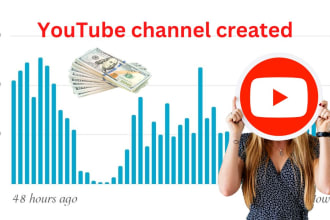 create and setup your youtube channel and 10 video