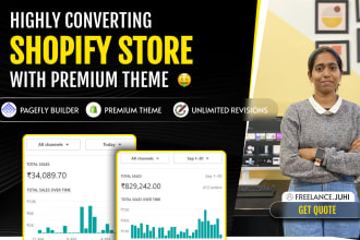 develop shopify dropshipping, pod store using premium theme
